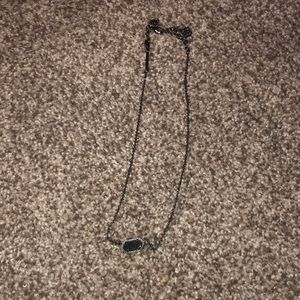 Kendra Scott all black druzy necklace